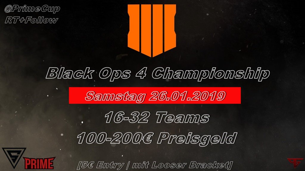 PrimeCup's tweet image. 👑 Black Ops 4 Championship 👑

Die Anmeldung ist eröffnet und endet am Freitag Abend!
WICHTIG: Alles genau durchlesen!
goo.gl/forms/aPidjdlQ…

Kuss euer @PrimeCup 
Road to 1,2k