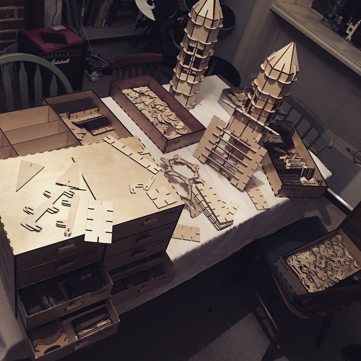 I've spent today working/playing with new u-nu pro - It's a lot like traditional u-nu only smaller, and with more bits. #lovemyjob #creativeplay