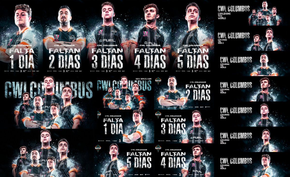 JellyBrush's tweet photo. ¡Enhorabuena @TeamHeretics por la clasificación para la Pro League! Nos enorgullece formar parte de algo tan grande.
Estos son los grafismos que @borjaworld hizo para el #CWLQualifier. https://t.co/ghFQYp2Hys