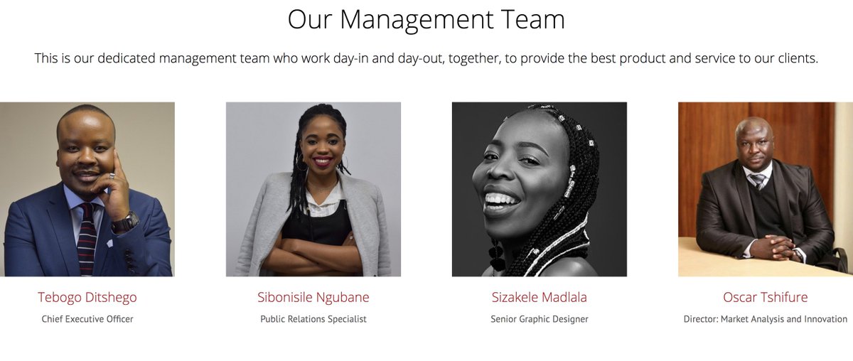 DitshegoMedia's tweet image. Our management team #Tailormadesolutions