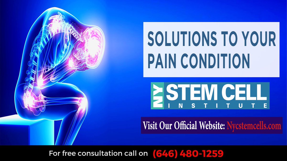 ElizaDevDoc's tweet image. NYC Stem Cell Institute, provide pain management care for athletes who have been injured during sports or other activities, resulting in acute or chronic pain. 

Visit Our Website: bit.ly/2QEmERN 
Call Us: (646) 480-1259

#NYCStemCellsInstitute #PainManagement #NewYork