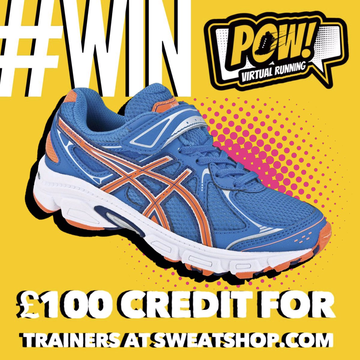 RT this &amp; follow @POWVirtualRun to be in the Sunday 27th January 9pm draw to win a £100 sweatshop voucher. 1 winner. Great prize. Good luck! #ukrunchat #uktrichat