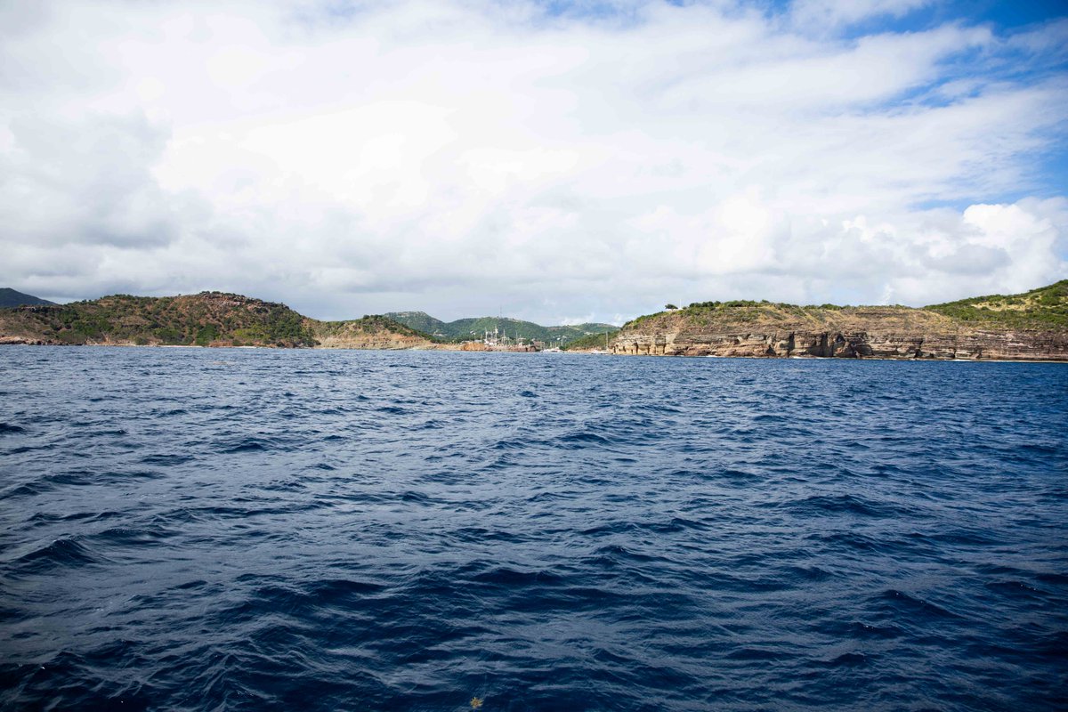 This is the entrance to English Harbour from the sea. Sometime in the early hours of Tuesday morning, Atlantic Discovery will arrive home safe. Counting the minutes! #row4rose #twac2018 #wildspirits