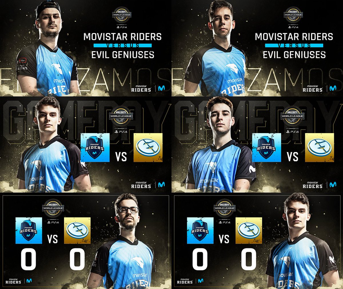 JellyBrush's tweet photo. También @Movistar_Riders participó en el #CWLQualifier para la Pro League, y estos son los grafismos que hicimos para la ocasión tan especial. https://t.co/jDUABSoIc3