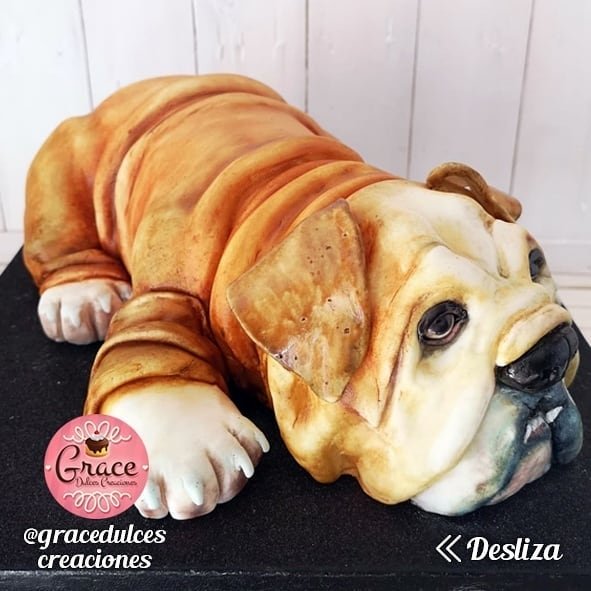 GraceDulces's tweet photo. #FelizLunes Grace Dulces Creaciones os trae esta espectacular #Tarta #3D con la forma de un precioso #perro Bulldog, con el más rico Bizcocho de Vainilla y rellena de cremoso de dulce de leche.
#21Ene
#EclipseLunar
#bluemonday2019
#hiperealismo
#BlueMonday
#Venezuela
#postres https://t.co/o5GQbt7osf