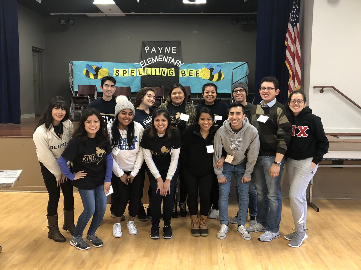 gwcisneros's tweet image. Our Cisneros Scholars participating in @GWServes MLK Day of Service at Payne Elementary! 

@GWtweets #MLKDayofServiceandLeadership 
#InspiredToServe
