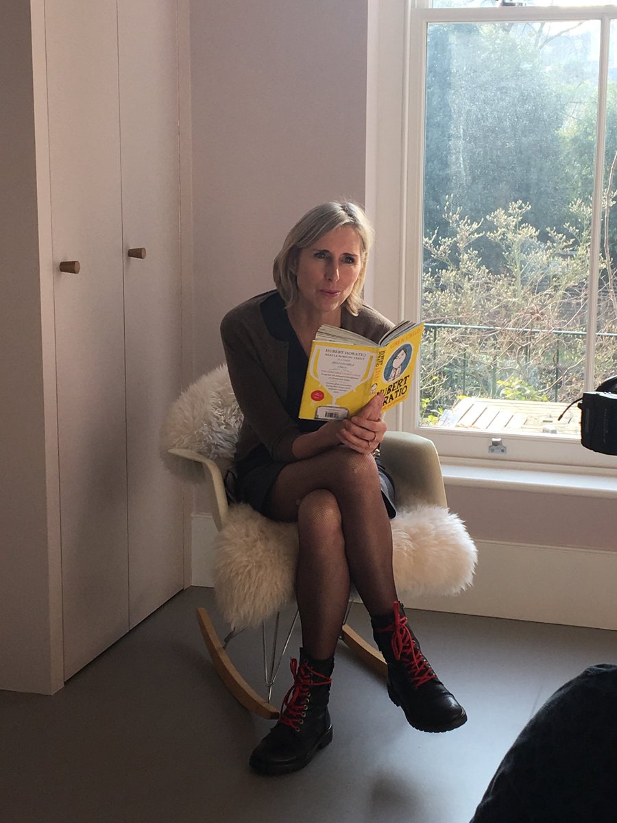 LoisNina's tweet photo. Filming today with @UKLaureate @WorldBookDayUK book #HubertHoratio https://t.co/LNbpBt3YKx