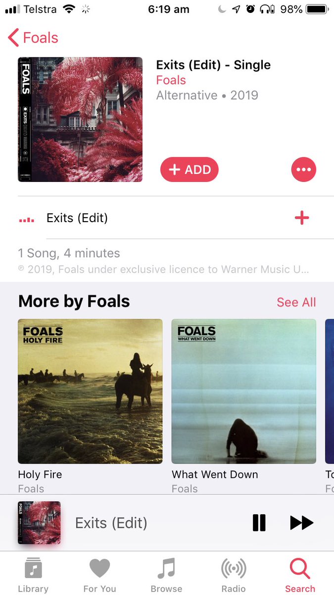 wearejay's tweet photo. Ummm... @foals #Exits #FOAL5 Exits already live on @AppleMusic I’m Australia... https://t.co/GEH7s0GINv