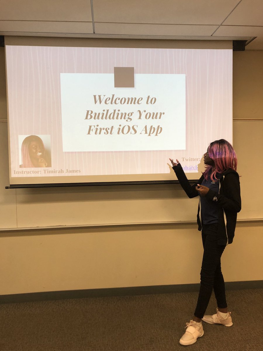 TimirahJ's tweet photo. Had sooo much fun mentoring teams and hosting the iOS Development workshop @ #RoseHack2019 this weekend! 🙌🏾💗 Thanks to the @rosehack_ucr Organizer team for having me! And congrats to all the winning teams! 🔥💕 @MLHacks https://t.co/O7jJMDsSjE