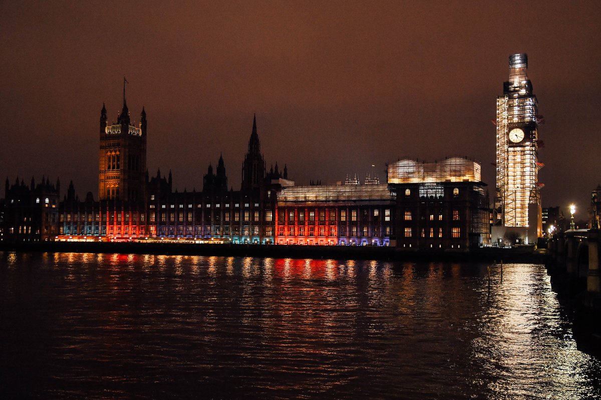 HelpforHeroes's tweet photo. Amazing to see @UKParliament lighting up in support of our #Veterans. Its taking on average 4 years for our Heroes to access the support they need. Will you join #Parliament and light up to show our Heroes we are here for them? #BlueMonday #CutTheClock https://t.co/2QxklUb0af