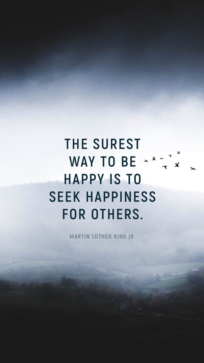 The surest way to be happy is to seek happiness. - Martin Luther King Jr.