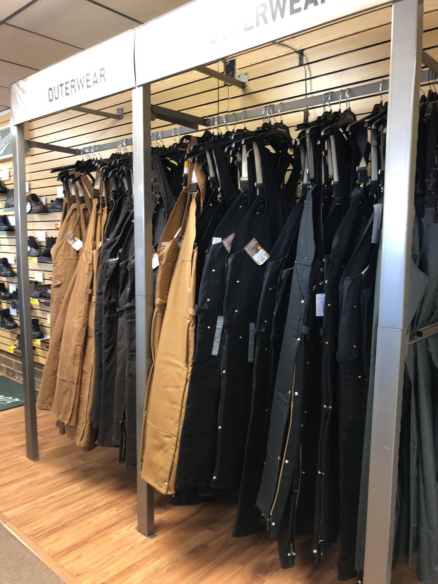 It’s so cold but don’t worry we have you covered!! Come get you a pair of insulated Carhartt Bibs and matching coats! Both sure to keep you warm!!