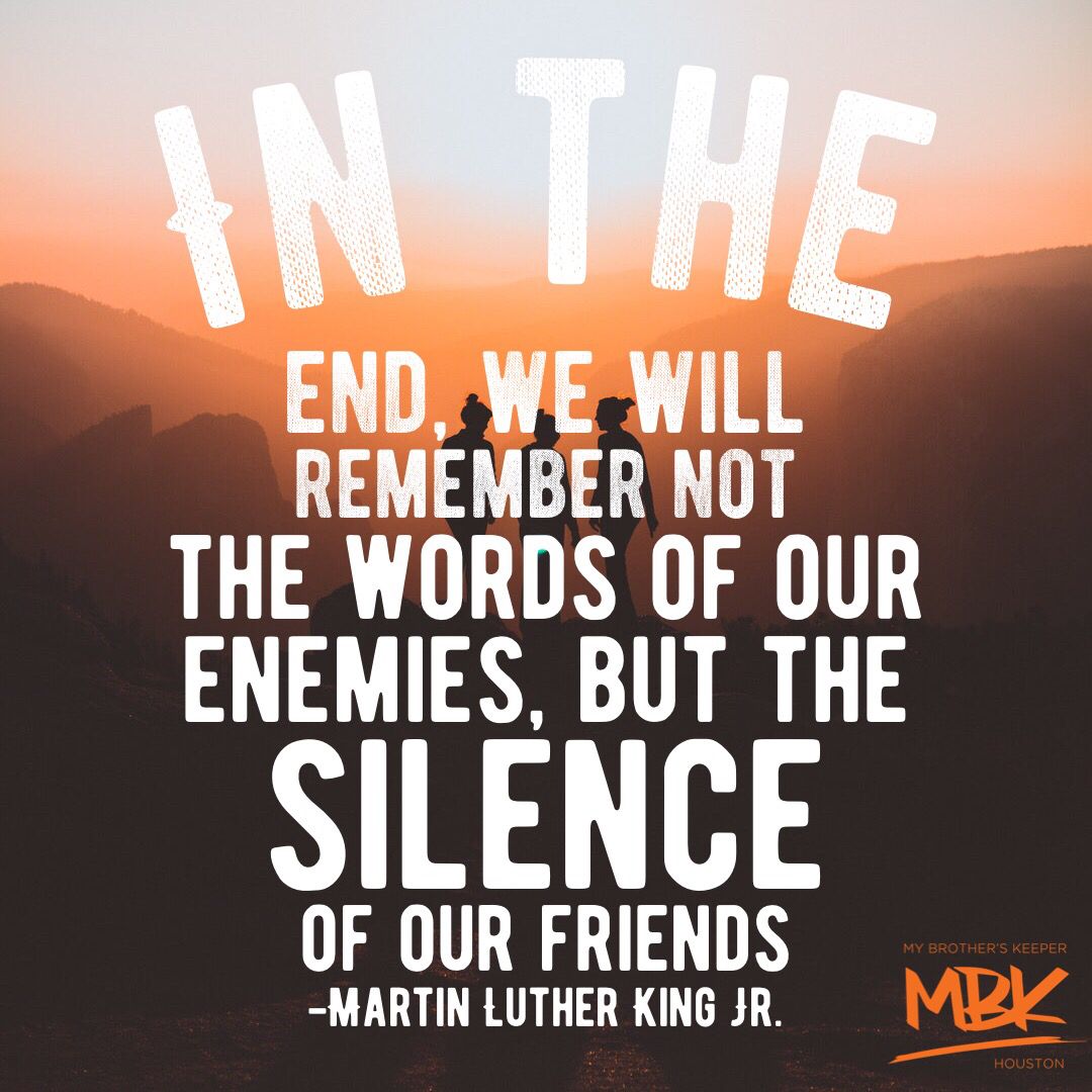 MBKHouston's tweet photo. The friends you choose to surround yourself with is a personal choice. #MLKJr #MLKDayParade #MBKnation #quotes https://t.co/XGk4aXWppR