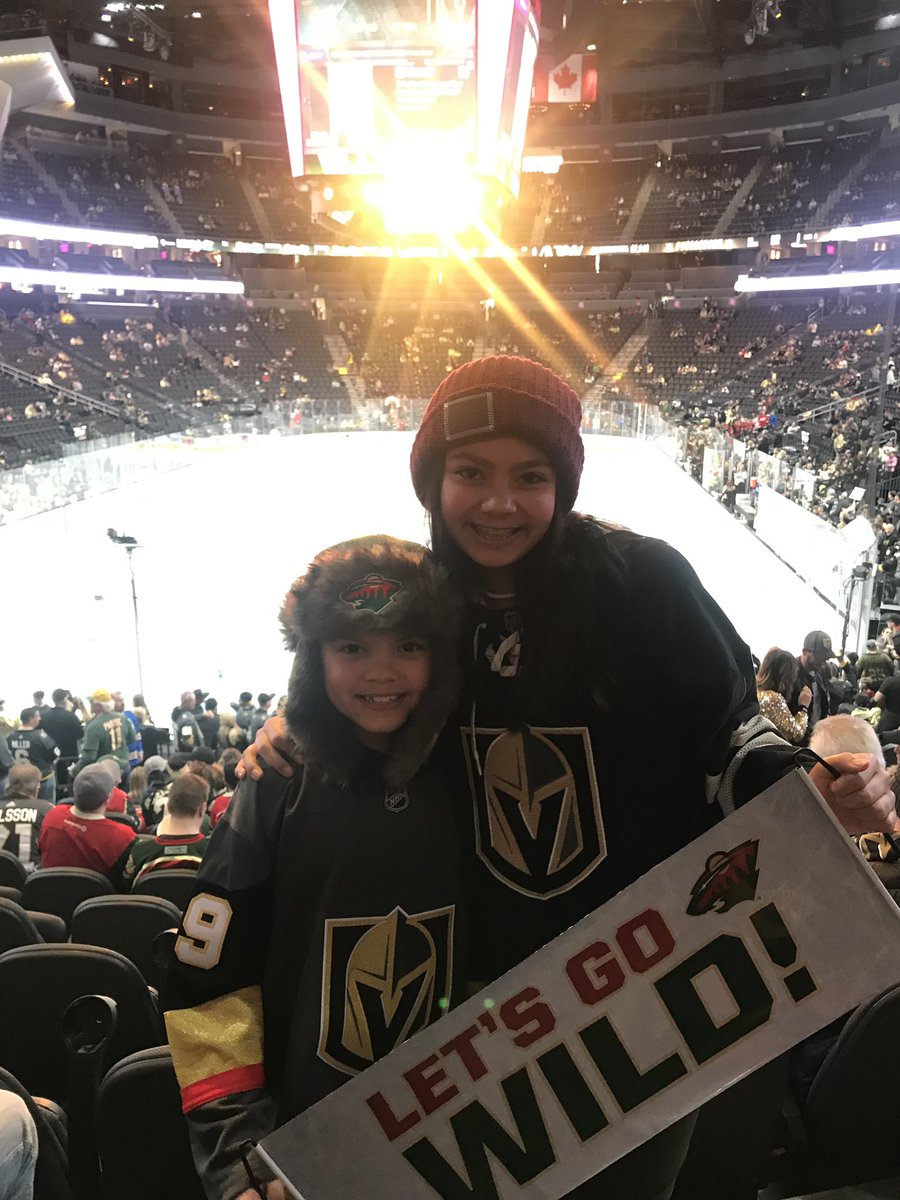 We’re confused! Traveled all the way from MN to watch our two favorite NHL teams compete! #gowild #vegasborn
