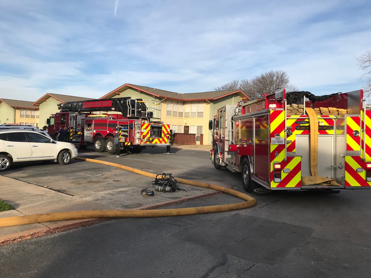 Euless working a structure fire on Monterrey with assistance from Bedford FD and DFW FD. No injuries reported