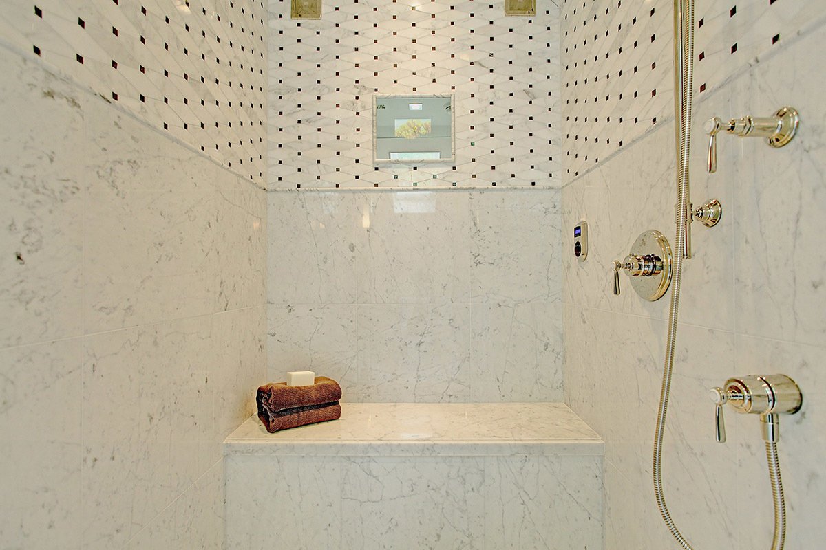 thermasol's tweet photo. A serene shower retreat clad in marble and fitted with ThermaSol. We love the way designer Ramsin incorporated our products into this stunning bath design! Photo credit: Photographer Brad Quan of Q Studios. https://t.co/aUPVpp5vJI