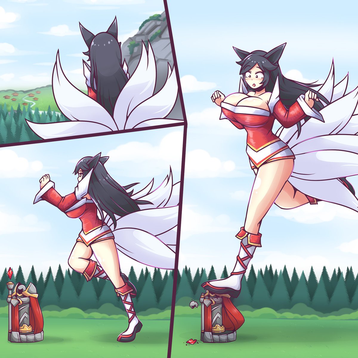 Ahri Growth 08 (commission) .