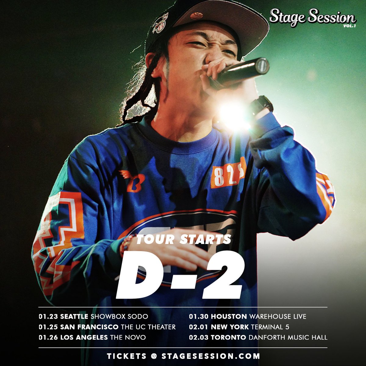 stagesession's tweet photo. [#StageSessionVol1 D-2] 1st stop is coming closer! Only 2 days left until #Nafla #Loopy #MommySon #Deepflow &amp; #Nucksal lands in North America!🇺🇸🇨🇦

Get Your Tickets NOW @ https://t.co/XGGFO4Lprs

#KPOPME #StageSession #나플라 #루피 #넉살 #딥플로우 #마미손 #khh #khiphop https://t.co/Wup4nSnHAL