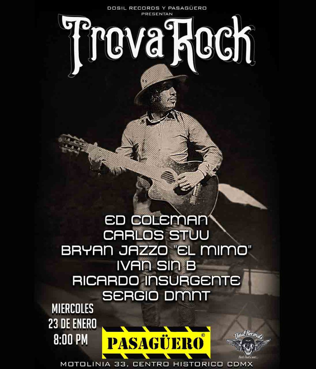 pasaguero's tweet photo. El miércoles no te pierdas #TrovaRock en #Pasaguero! https://t.co/kPwjSVnt4m