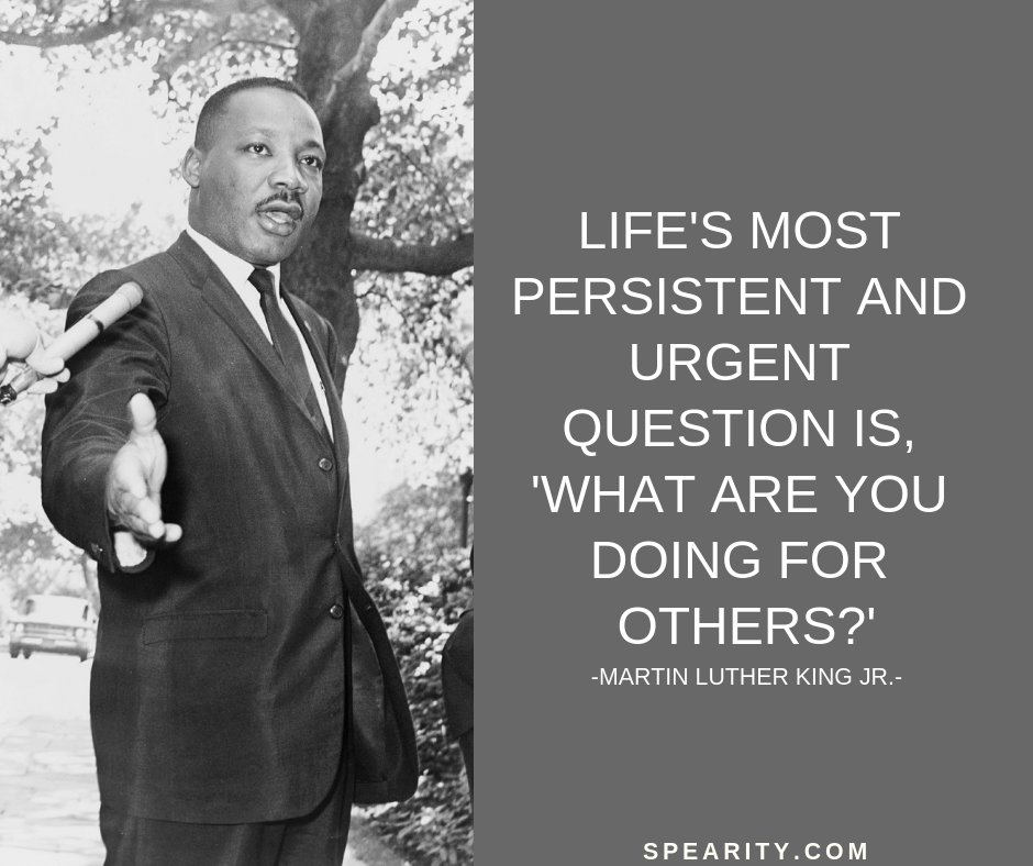 spearityapp's tweet photo. Today we are celebrating the life and work of Martin Luther King Jr. #MLKDay https://t.co/azDdCdLJi4