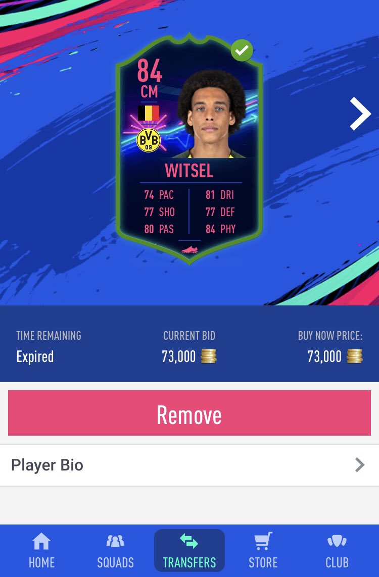 Had him sat in my club for a while now, will happily take the 30k profit on him💰