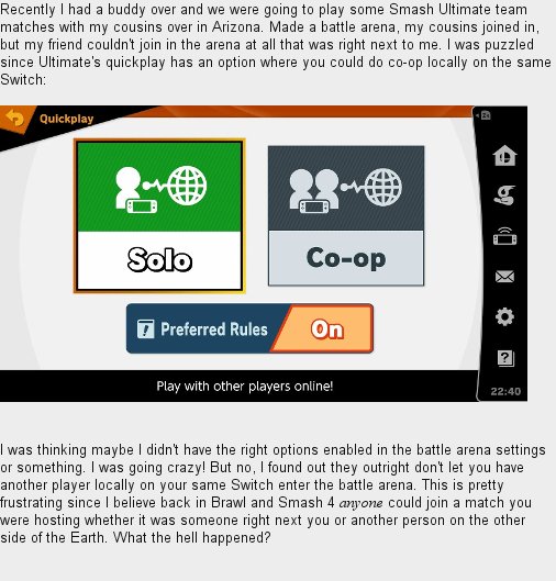 smash ultimate online co op