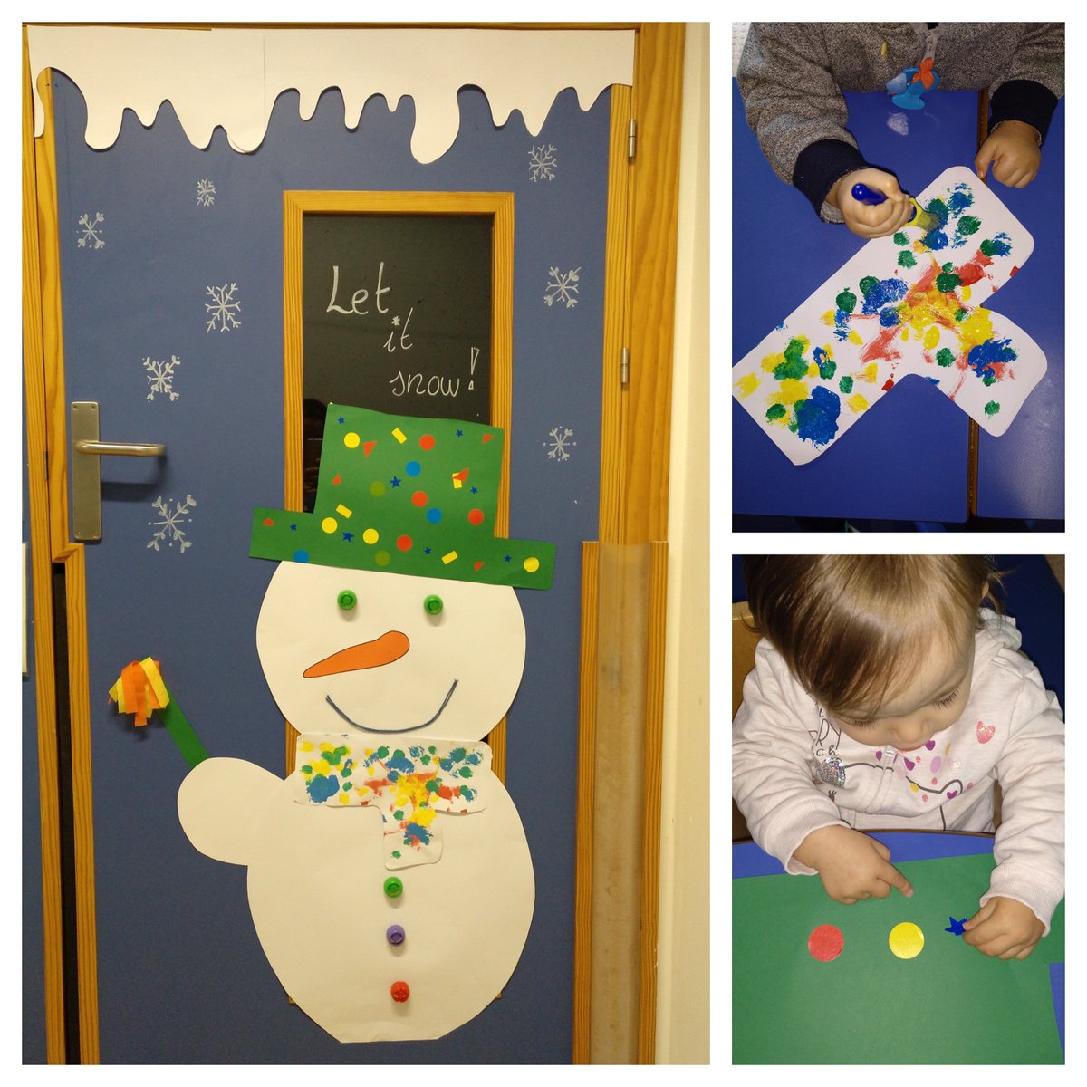 elegc3's tweet photo. Nuestros pequeños artistas nos han ayudado a decorar la puerta de la clase con este bonito muñeco de nieve.  @Novaschool_es #benalmádena #SnowMan #winter https://t.co/WgDN4GjLYK