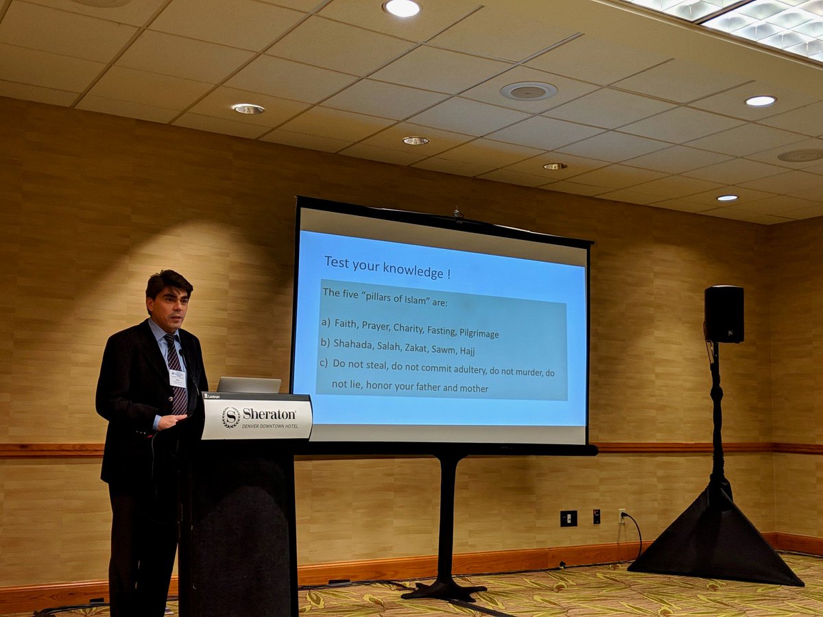 KesslerFdn's tweet photo. Last week, our @JomanNatsheh, MD, &amp; Erkut Kucukboyaci, PhD, attended @NMCSummit. They joined Rooshey Hasnain, MA &amp; presented on "#Muslim #Americans: Update on #Health, Mental Health, and #Disability Status, Cultural Beliefs, &amp; Implications for Competent #Care." #NMCS2019 https://t.co/8x9rG5LFML