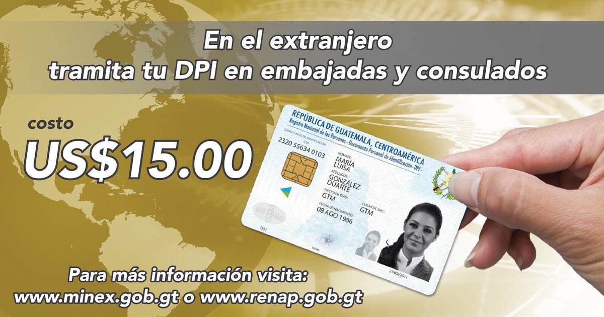 renapgt's tweet photo. El #RENAP apoya a connacionales con la impresión y envío del #DPI. https://t.co/ibIzDm1pJO
