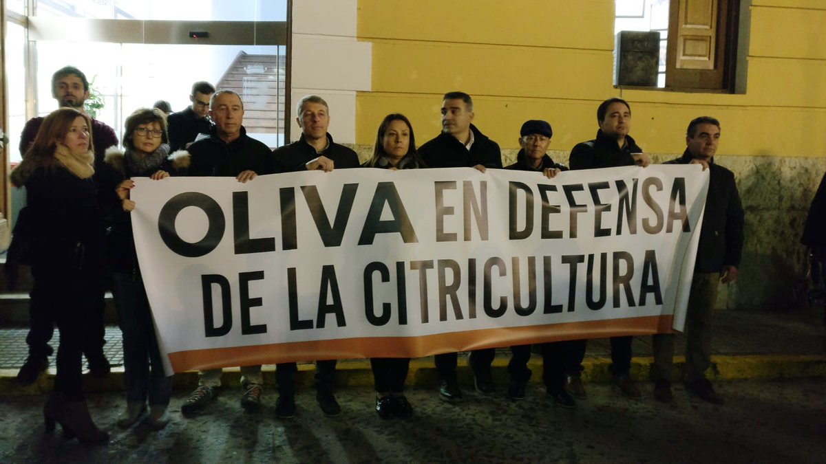 joanbaldovi's tweet photo. Hui, 64 pobles valencians han eixit al carrer per la dignitat dela nostres llauradors i en defensa de les nostres taronges. Amb l’alcalde i ciutadans d’Oliva. https://t.co/jwcZ4Bq2gP
