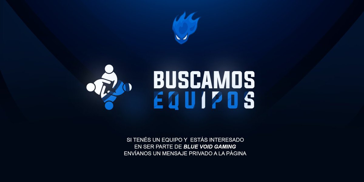 [Búsqueda]

¿Crees tener lo necesario para representar a Blue Void Gaming en tu ámbito favorito? Envíanos un mensaje privado.

❤️ y 🔁 se agradece.

#GoBVG💙 #BlueVoidGaming 💪🏻