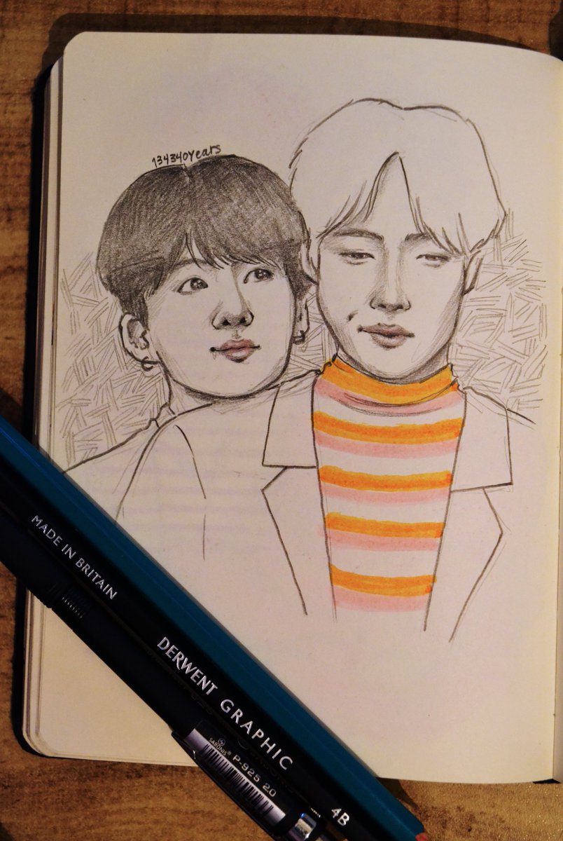 20190121 / day 21hopekook???? you mean sunshine line (I always draw jk with stars in his eyes and it's Mel's fault)  @BTS_twt