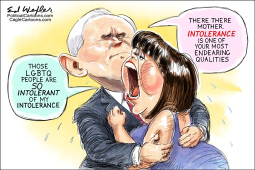 EdWexler's tweet photo. #karenpence #deepintolerance #religioustest #lgbtq #exclusion https://t.co/LOvtyG9fcz