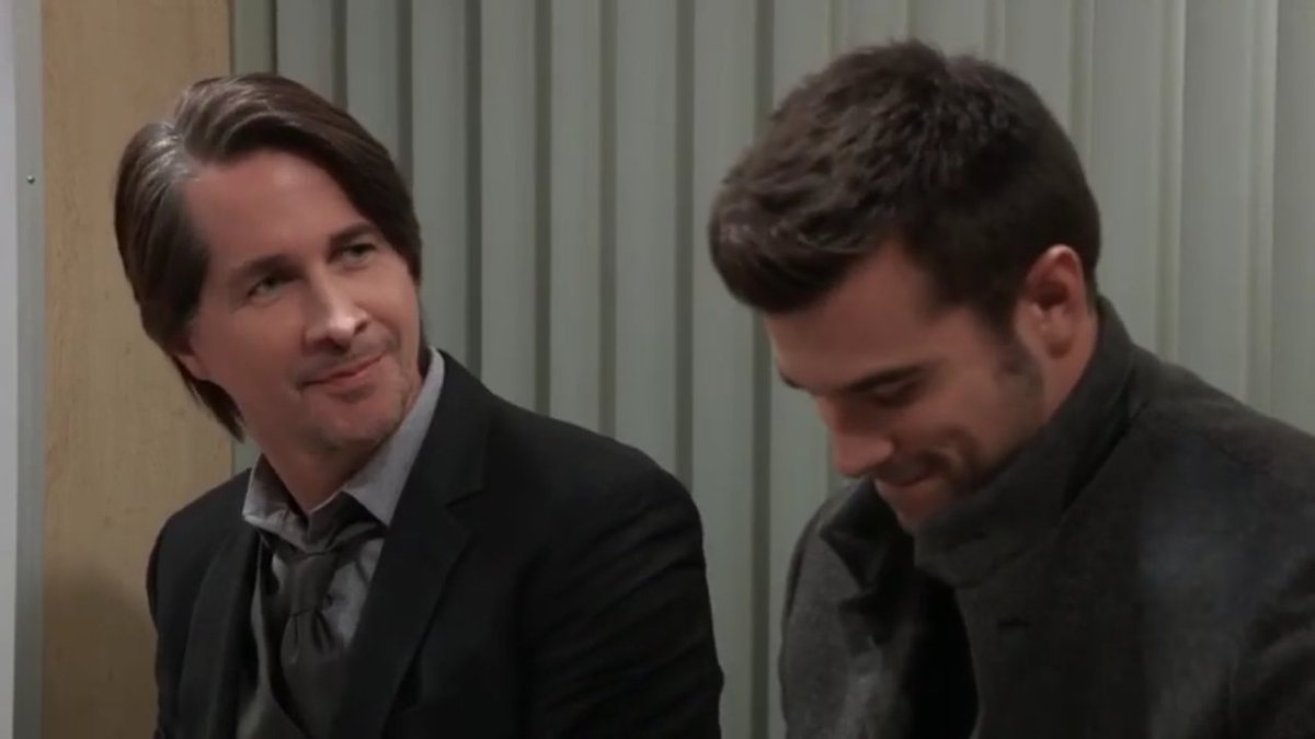 DeckerStar_Luv's tweet photo. #GH 

Finn: You heard from the schoolteacher?

Chase: She was my date to New Year's.

Finn: Are you...blushing?

Chase: What? No. No.

Finn: You are. You're totally blushing.

#MichaelEaston https://t.co/myEeKX8GJz