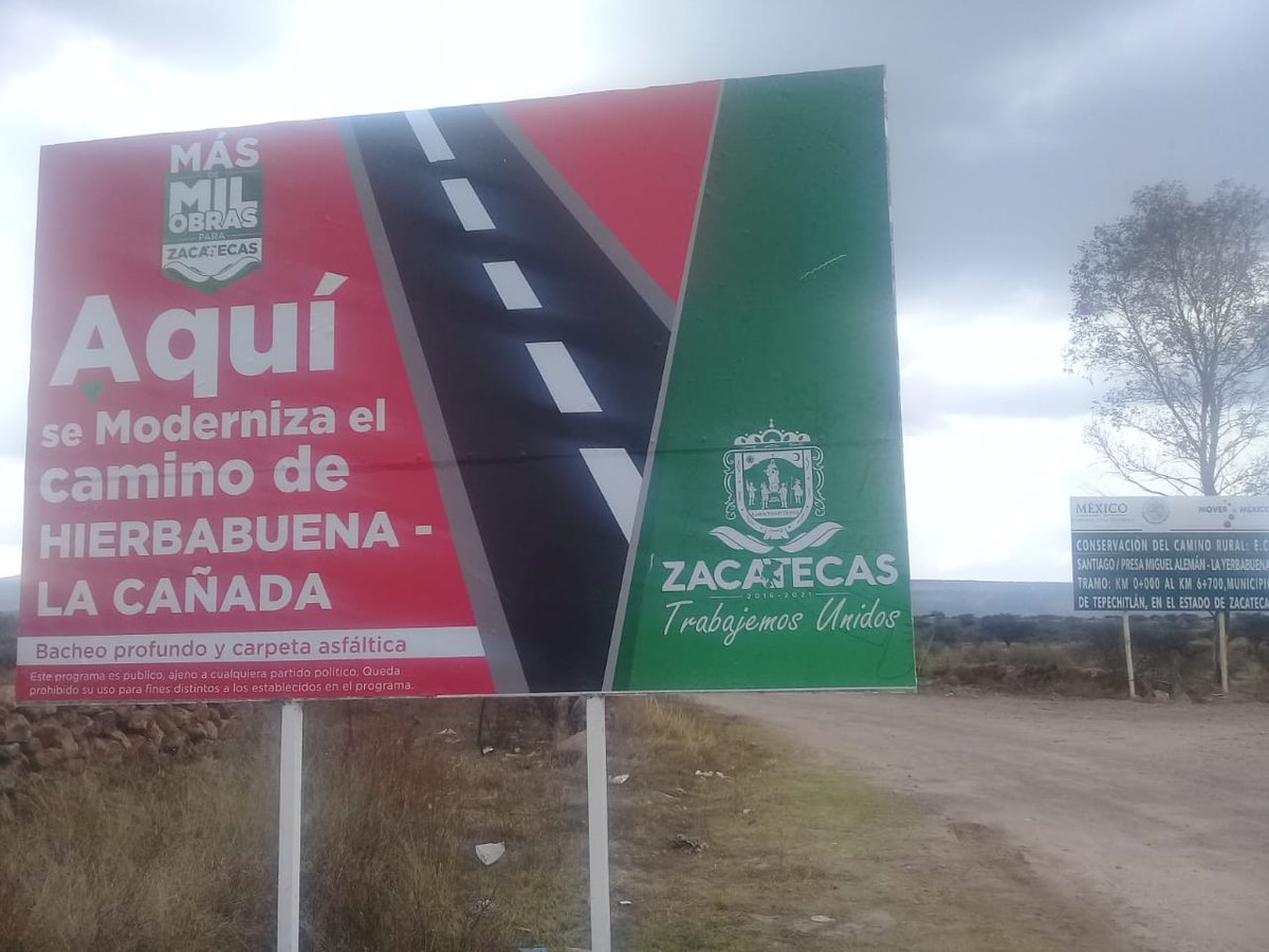 SOP_Zac_'s tweet photo. Se dio inicio a la modernización del camino La Hierbabuena-La Cañada en 2.5 km municipio de Tepechitlán, para mejorar la interconexión entre comunidades.
@ATelloC 
@gobiernozac 
#TrabajemosUnidos https://t.co/C1as13ug3m