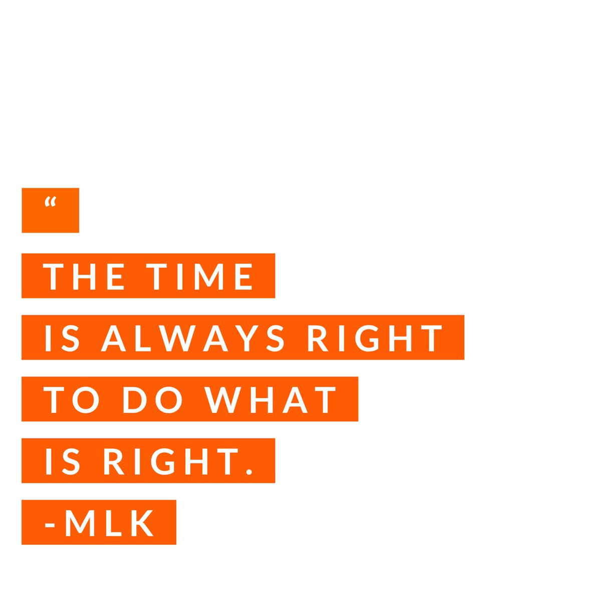 LaFolletteEye's tweet photo. βThe time is always right to do what is rightβ Martin Luther King Jr.
.
.
.
#MLK #doright #clearlyLEC #martinlutherkingjr https://t.co/xBtqNSnr3n