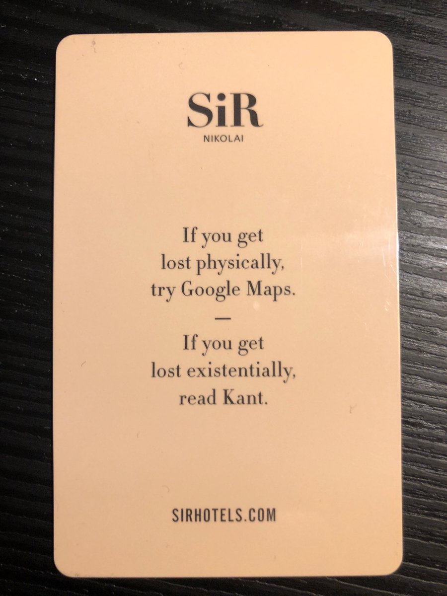 #SirNikolaiHotel #Hamburg’s room key card