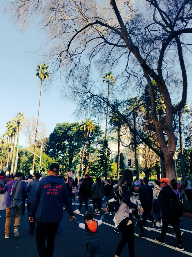 Such a #glorious day for a march!❤
#MLKDay #marchforthedream 
#powerthedream