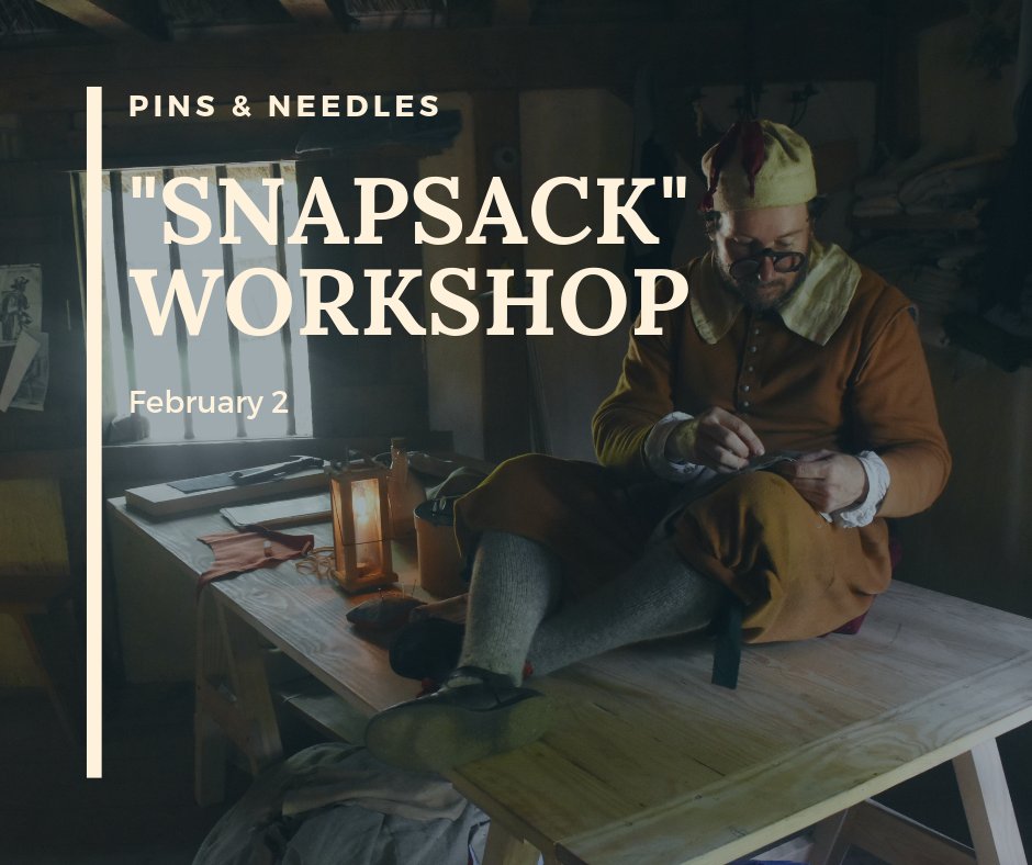 Learn to sew 17th-century style with us on February 2! Visit henricus.org or call 804-318-8732 for more information.