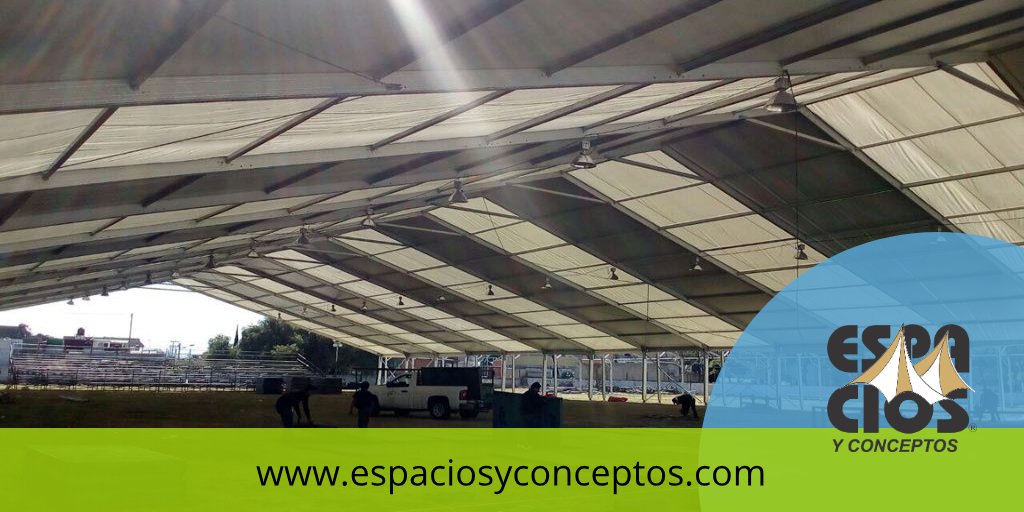 Espaciossadecv's tweet image. Utilizar la luz del día con paneles semi transparentes e instalar lamparas dentro del pabellón en caso de ser necesaria la iluminación, una idea aplicada al ahorro en todo sentido. 

#Tents #Mèxico #Ingeniería #EventProfs