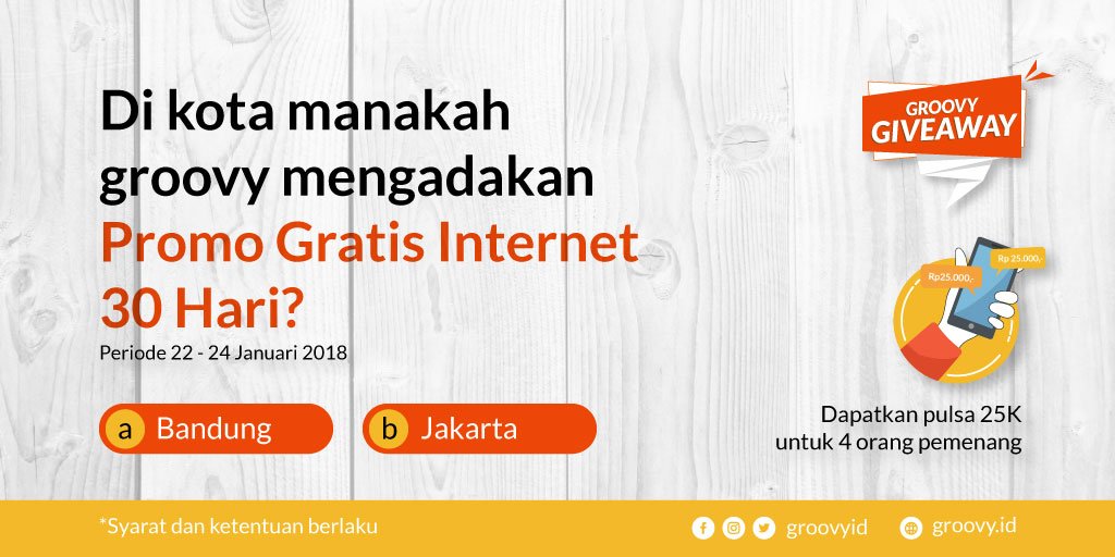 groovyid's tweet photo. Halo guys! Yuk ikutan lg niyy #GroovyGiveAway caranya gampang banget😉
-follow akun Twitter @groovyid @idcolo @nusanet 
-Retweet dengan jawaban &amp; Mention ke 5 teman kalian
-Berikan hashtag #GroovyGiveAway #internet #pakegroovyaja 

semoga beruntung ya! ikutin rules nya di atas😉 https://t.co/m8HUvx4AjC