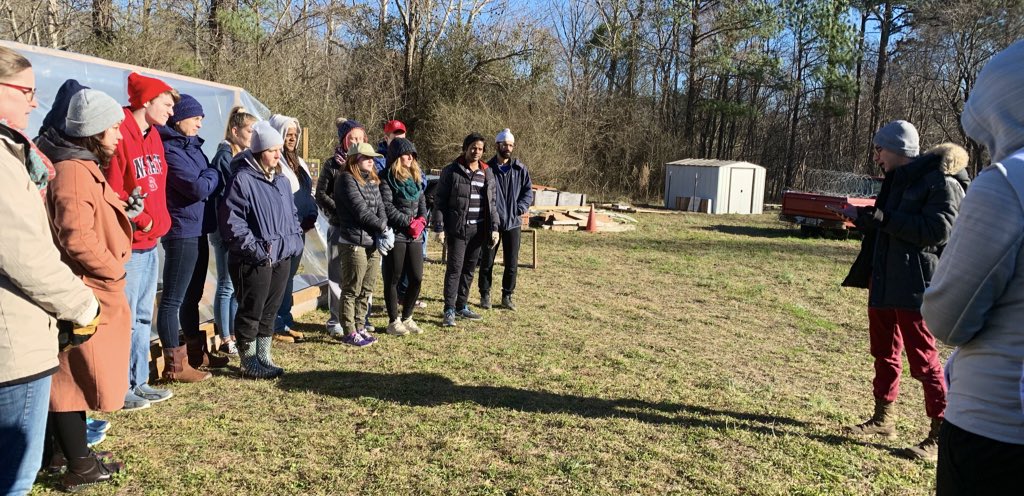 SOLGardenncsu's tweet photo. Thank you NC State Better Together for helping us reassemble our passive solar greenhouse! It will give our plants a fighting chance against the weather ❄️ https://t.co/gtx99WJN6c