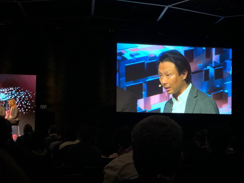 Joshua Hong, co-founder of Mind AI, speaking and participating in a panel discussion at the Geneva Blockchain Congress!