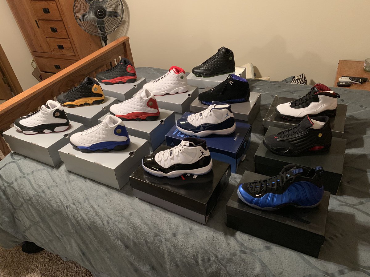 jdnighs's tweet photo. Updated pic of the unworn collection. #jordan #nike #sneakerhead #jsfordays #notevenclosetodone #willkeepgrowing https://t.co/taaZZHIF2V