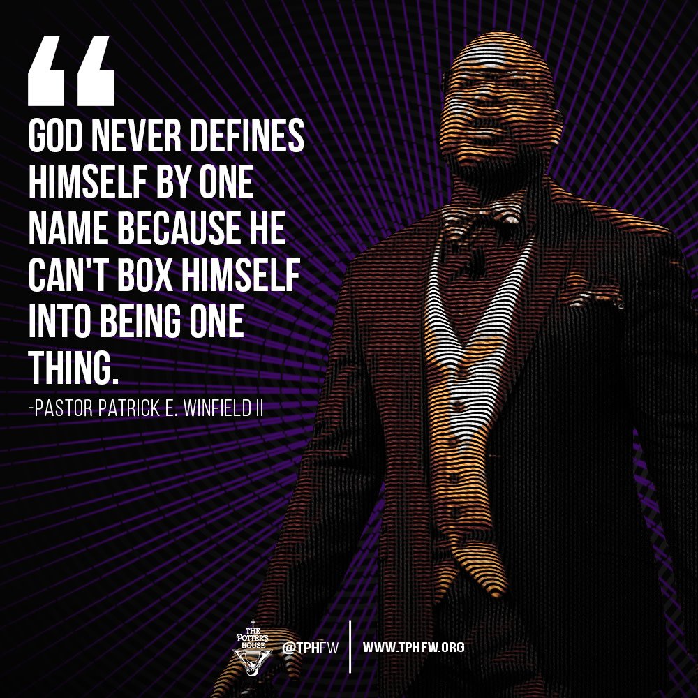 TPHFW's tweet photo. God never defines himself by one name because he can't box himself into being one...
#THEREDEFINEDLIFE #RedefiningIdentity #WeAreThePottersHouseOfFtWorth #tphfw #TransformativeGifts #AGiftForThisTime #FortWorthLeads #thepottershouse #thepottershouseoffortworth #RedefinedCharacter https://t.co/SPtr1YPRga