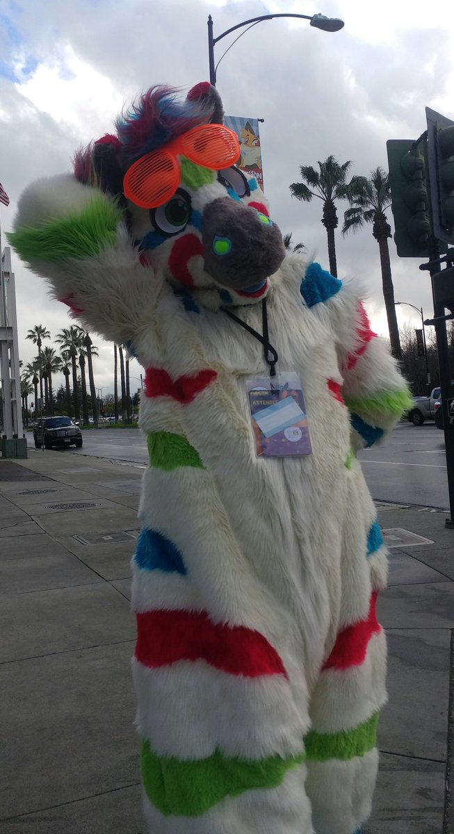 oneradzebra's tweet photo. #FC2019 was amazing! It was muh first time showin off so much hide, y'know... if ya happened to take a photo, I'd love a tag so I can share it around! https://t.co/as2NJ0v0jQ