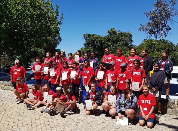 theGirlsAcademy's tweet photo. Students from St Brigids #GirlsAcademy attended @uwanews School of #Indigenous Studies Discovery Day where they learnt of the #university courses available. These trips are an important part of our #postschool options program, helping students develop their #careerpathway plans https://t.co/SZvJH35KW6