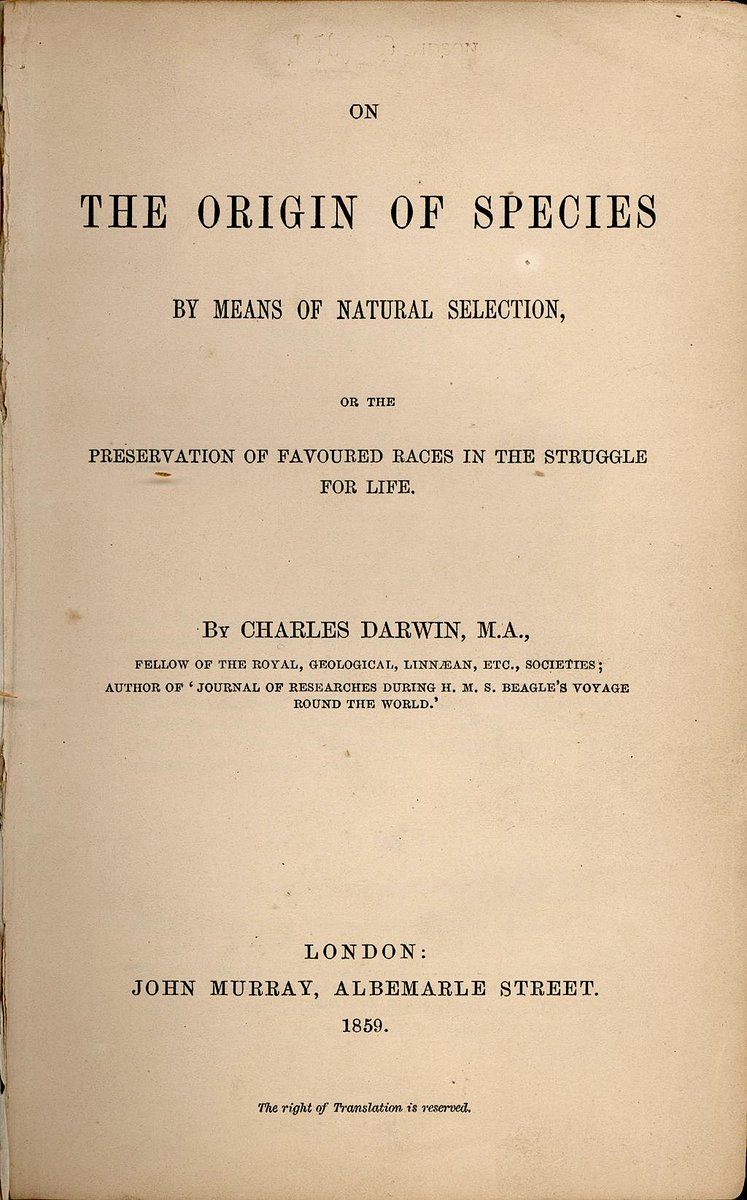 On November 24, 1859, Charles Darwin Published 'On The Origin Of Species By Means Of Natural Selection, Or The Preservation Of Favoured Races In The Struggle For Life'.This Paper Inspired Galton Immensely. Charles Darwin Was Sir Francis Galton's Cousin. https://en.wikipedia.org/wiki/On_the_Origin_of_Species