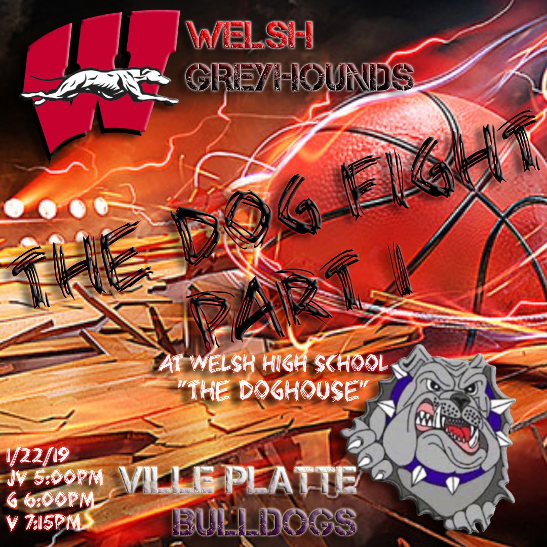 _CoachRichFit's tweet photo. 🚨Big Matchup Alert🚨
#3 Ville Platte🐶 @ #8 Welsh🐾
⏰JV @ 5 Girls @ 6 Boys @ 7:15⏰
📍Welsh, La
#TheDogFight
#WhyNotWelsh https://t.co/KPrfufZ4b0