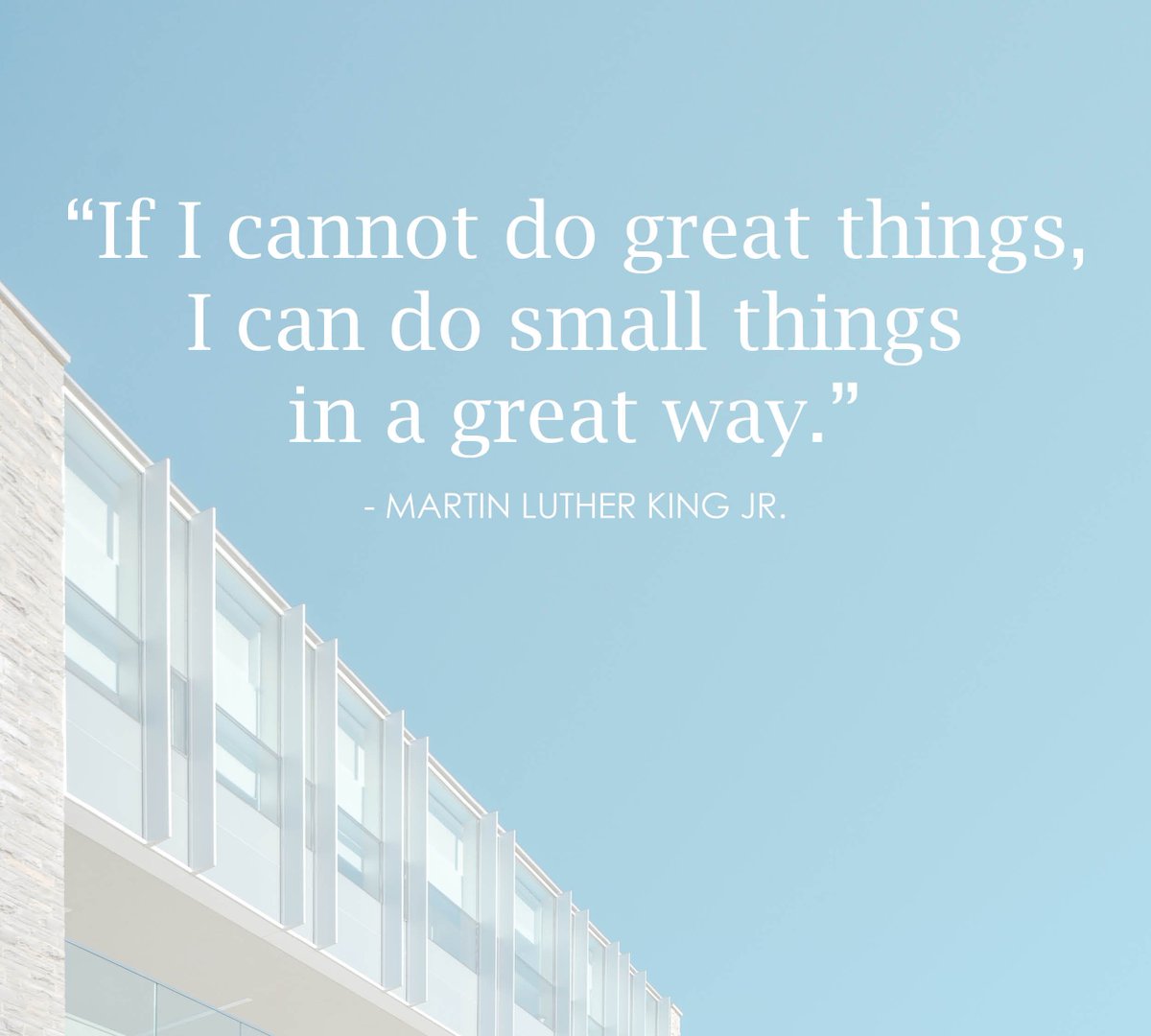 JZMKpartners's tweet photo. Today we celebrate the life, legacy and dream of a brilliant man. Happy MLK Day from all of us at JZMK Partners! https://t.co/FdTh7HC8Gs